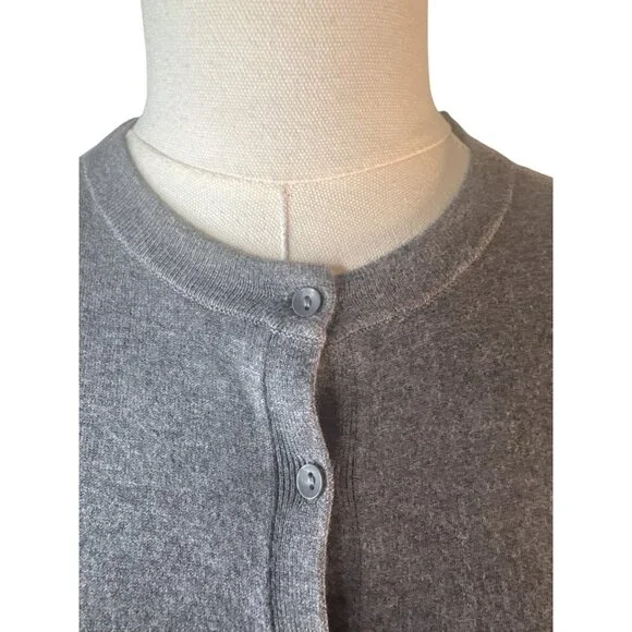 2/$30 ZARA Grey Small Cardigan Sweater Small Viscose Blend Short Sleeve - Picture 5 of 13